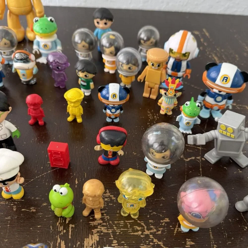 Ryan’s World Figures Lot 58 Pieces Red Titan Pandas Robots Helmet Astronauts